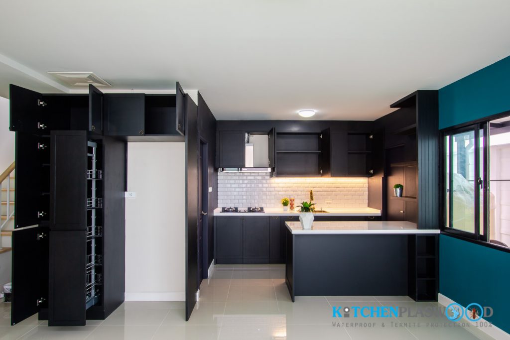 Premium Black Kitchen ชุดครัวดำสุดหรู 