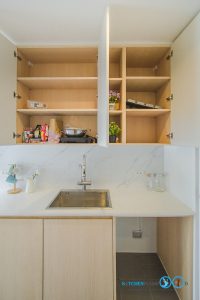 Mini Kitchen White Wood, ช่องใส่ของขนาดใหญ่,