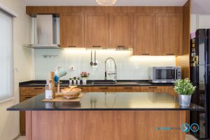 ชุดครัว Modern Kitchen ลายไม้ Tintore Walnut, ครัวลายไม้, โต๊ะไอแลนด์, ชุดครัวสไตล์โมเดิร์น, ชุดครัวขนาดกลาง,