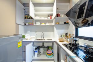 Mini Kitchen L Shape ครัวชุดเล็ก!! แต่ฟังก์ชั่นครบครัน, ครัวขนาดเล็ก, Mini Kitchen, ตู้ลอย,