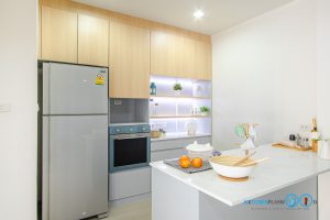 ชุดครัว Pantry Kitchen โทนสีนุ่มนวล, ชุดครัว, Pantry, ห้องจัดเตรียมอาหาร, ชุดครัวในบ้าน, I Shape Kitchen,