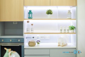 ชุดครัว Pantry Kitchen โทนสีนุ่มนวล, ชุดครัว, Pantry, ห้องจัดเตรียมอาหาร, ชุดครัวในบ้าน, I Shape Kitchen, ชั้นวางของตู้ครัว,