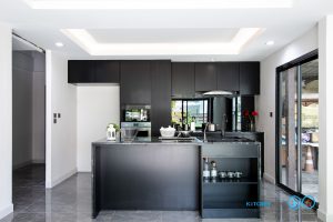 ชุดครัวบิ้วอิน All Black Kitchen ครัวสุดเท่ ในสไตล์โมเดิร์น, ชุดครัวบิ้วอิน, ครัวดำ, 