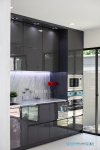 Modern Luxury Kitchen ชุดครัวไฮกรอสสุดหรู, ครัวตัวไอ, ชุดครัวโมเดิร์น, ชุดครัวไฮกรอส, ชุดครัวสีเทา, 