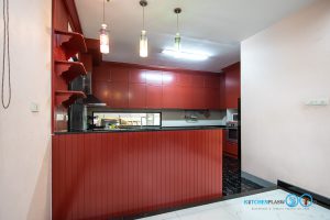 Classic Kitchen U-Shape ชุดครัวคลาสสิคโทนสีแดงเลือดหมู, ชุดครัวขนาดใหญ่, ครัวตัวยู, ครัวสไตล์คลาสสิค, ชุดครัวสีเลือดหมู, Classic Kitchen, U-Shape Kitchen, 