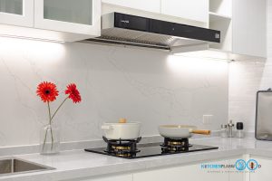 Modern White Kitchen ชุดครัวบิ้วอินโทนขาว สุดคลีน, ครัวสีขาว, ครัวตัวแอล, ครัวสไตล์โมเดิร์น, ชุดครัวกันน้ำกันปลวก,