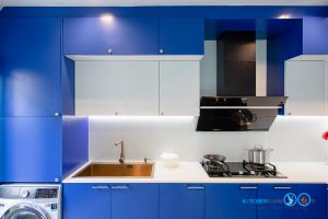 ชุดครัว, Modern L-Shape, 2Tone 2Step, ดีไซน์โดดเด่น ฟังก์ชันครบครัน, Kitchen built-in, ชุดครัวสไตล์โมเดิร์น, ตู้ลอย 2 สเตป, ชุดครัวกันน้ำกันปลวก, ชุดครัวพลาสวูด,