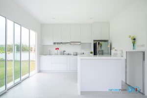 All White Tone Kitchen Room ห้องครัวโมเดิร์น สุดคลีน, ครัวบิ้วอิน, ห้องครัว, ครัวโทนขาว, ชุดครัวขาวล้วน, ห้องรับประทานอาหาร, Dinning Room, 