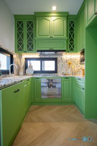 Classic Design Green Tone U-Shape Kitchen, ชุดครัว, ครัวบิ้วอิน, ชุดครัวคลาสสิค, ชุดครัวตัวยู, ชุดครัวโทนเขียว, เฟอร์นิเจอร์ชุดครัว, ตกแต่งภายใน, เฟอร์นิเจอร์บิ้วอิน, Kitchen, Kitchendesign,