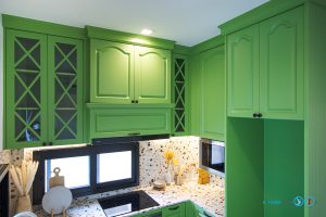 Classic Design Green Tone U-Shape Kitchen, ชุดครัว, ครัวบิ้วอิน, ชุดครัวคลาสสิค, ชุดครัวตัวยู, ชุดครัวโทนเขียว, เฟอร์นิเจอร์ชุดครัว, ตกแต่งภายใน, เฟอร์นิเจอร์บิ้วอิน, Kitchen, Kitchendesign,