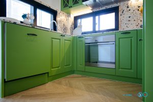 Classic Design Green Tone U-Shape Kitchen, ชุดครัว, ครัวบิ้วอิน, ชุดครัวคลาสสิค, ชุดครัวตัวยู, ชุดครัวโทนเขียว, เฟอร์นิเจอร์ชุดครัว, ตกแต่งภายใน, เฟอร์นิเจอร์บิ้วอิน, Kitchen, Kitchendesign,