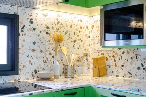 Classic Design Green Tone U-Shape Kitchen, ชุดครัว, ครัวบิ้วอิน, ชุดครัวคลาสสิค, ชุดครัวตัวยู, ชุดครัวโทนเขียว, เฟอร์นิเจอร์ชุดครัว, ตกแต่งภายใน, เฟอร์นิเจอร์บิ้วอิน, Kitchen, Kitchendesign,